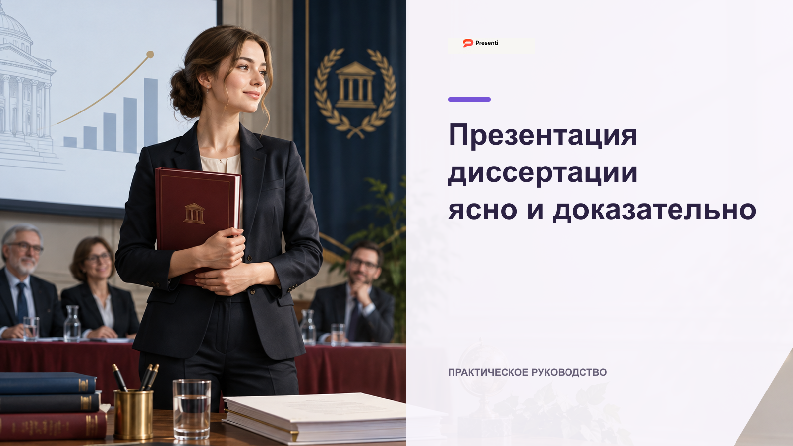Презентация диссертации: структура, дизайн и создание с ИИ