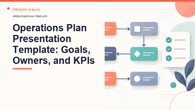 Operations Plan Presentation Template: Goals, Owners, and KPIs
