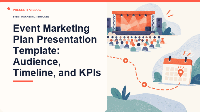 Event Marketing Plan Presentation Template: Audience, Timeline, and KPIs