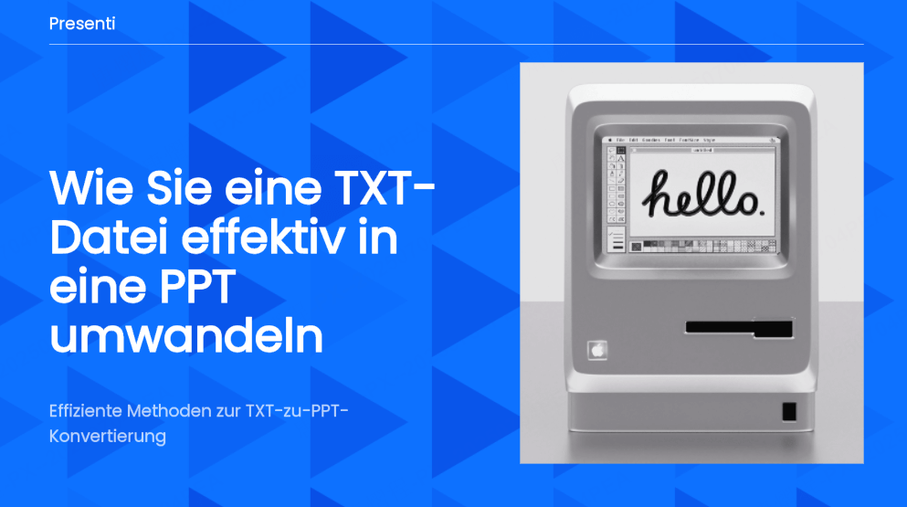 Wie Sie eine TXT-Datei effektiv in eine PPT umwandeln
