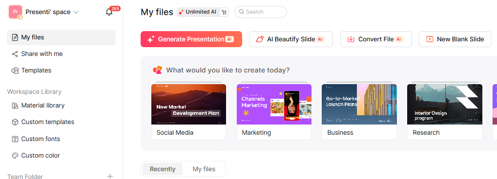 ai presentation generator