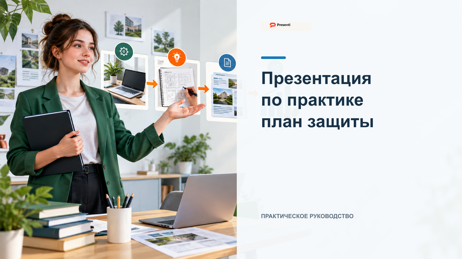 Презентация по практике: структура отчета и готовый план защиты