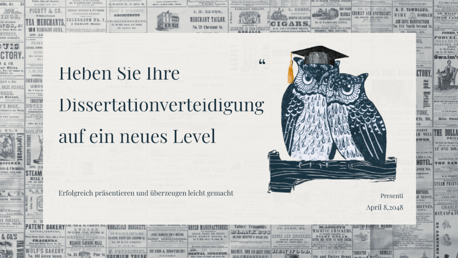 Heben Sie Ihre Dissertationverteidigung auf ein neues Level – mit einer überzeugenden Präsentation der Forschungsziele