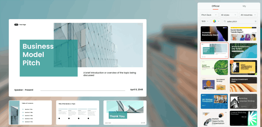 Generate 15-20 Base Slides in One Click