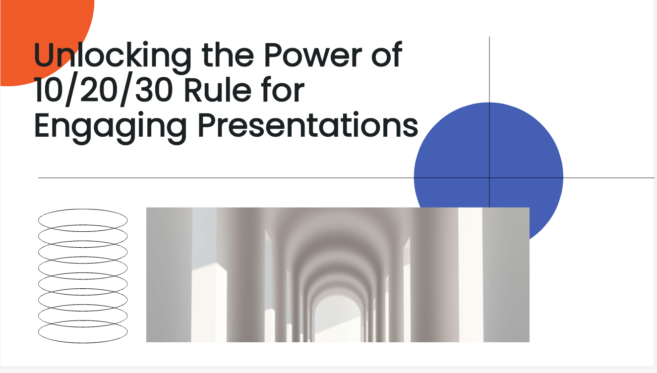 Unlocking the Power of 10/20/30 Rule for Engaging Presentations