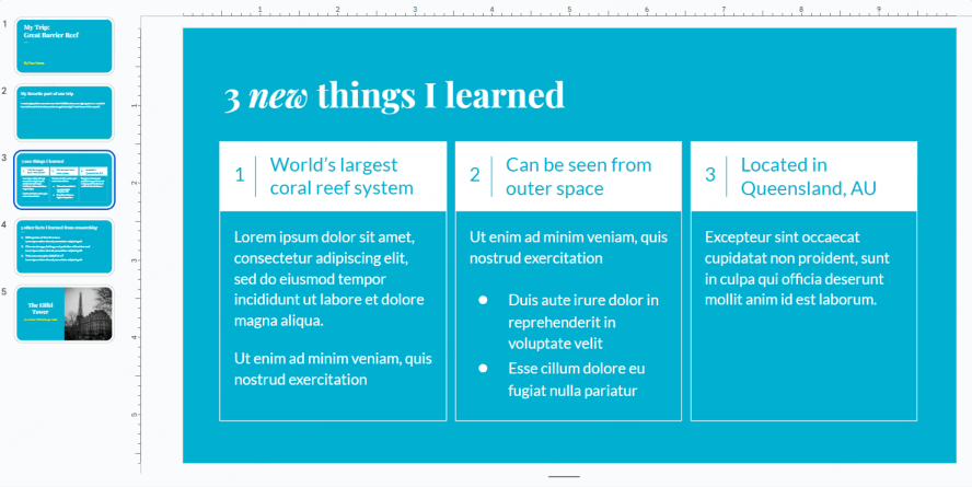 Over-symmetrical layout