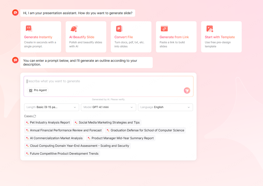 ai presentation tool