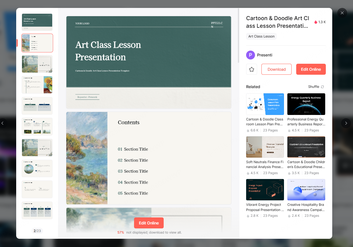 flat style templates