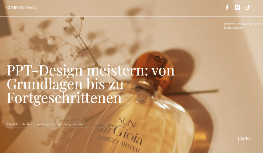 Meistern Sie das PPT-Design: von den Grundlagen bis zu fortgeschrittenen Techniken