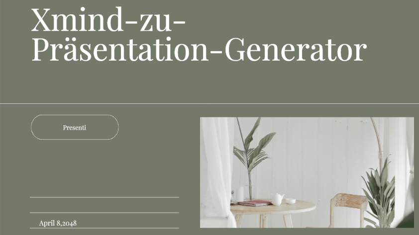 Kostenloser Xmind-zu-Präsentation-Generator | Benutzerhandbuch