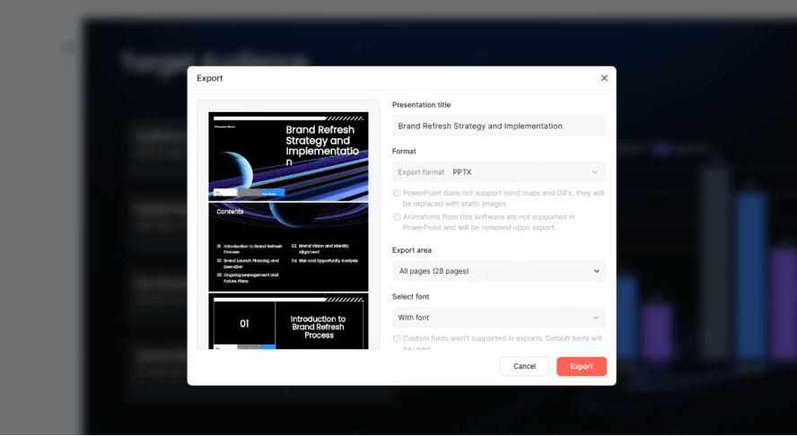Fine-Tuning and Exporting to PowerPoint