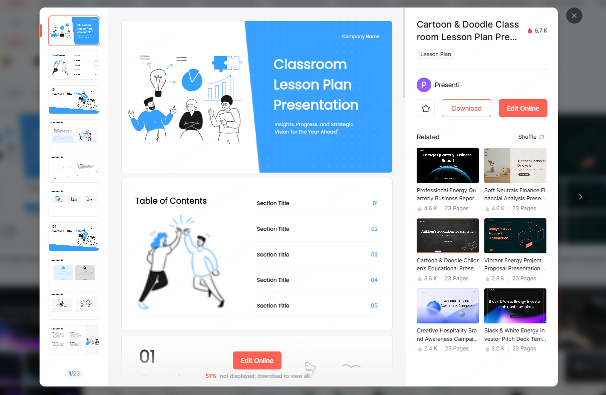 ai generate ppt templates