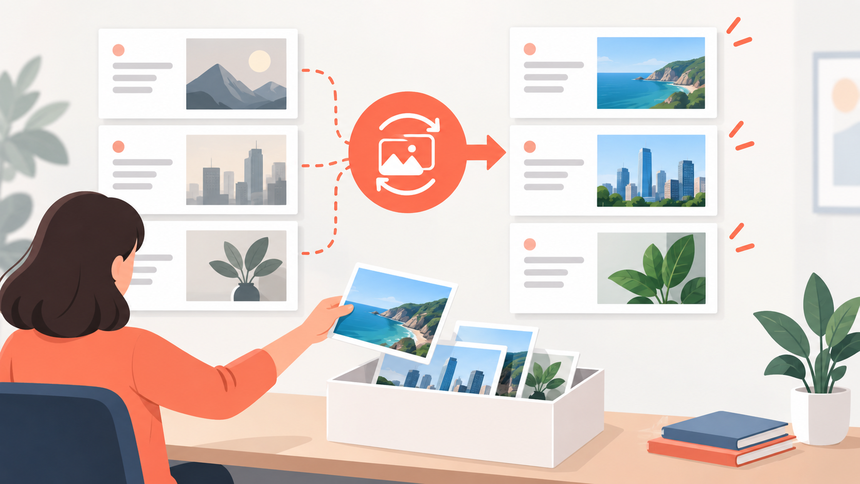 Editorial illustration for How to batch replace images in your presentation?