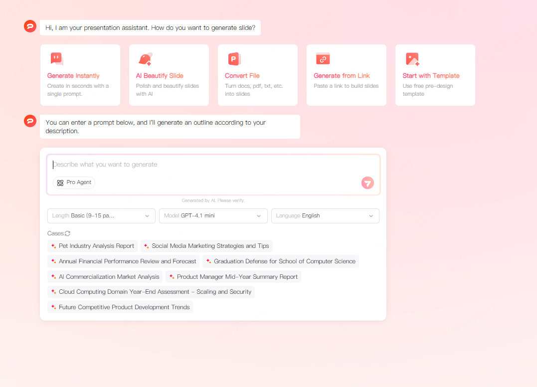 ai powerpoint generator