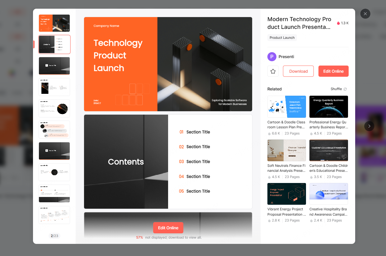 technology style templates