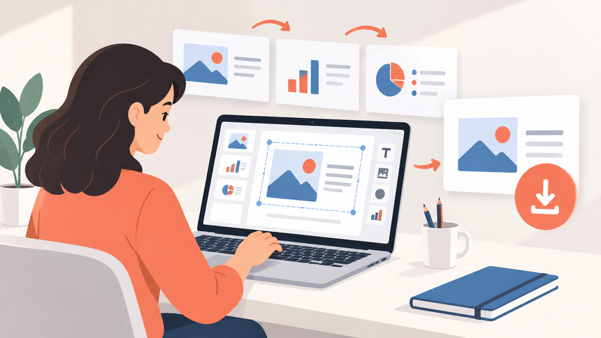Editorial illustration for Step 3: Edit Online & Download