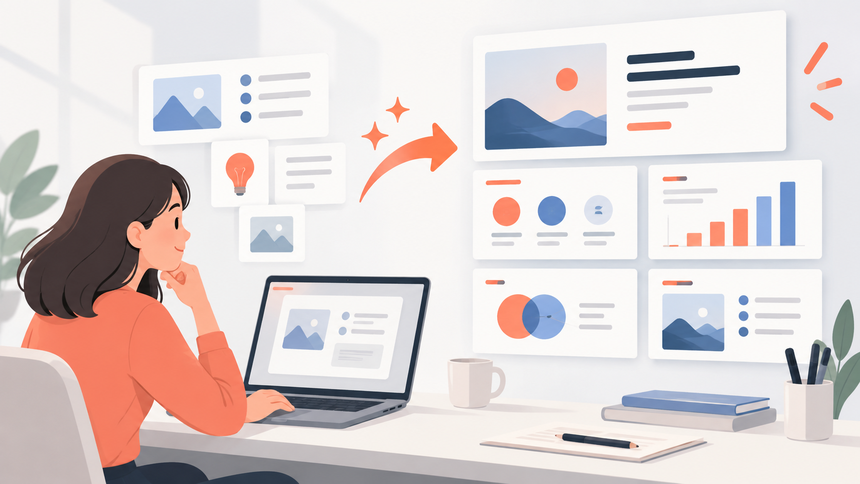 Editorial illustration for （5）Canva Magic Design
