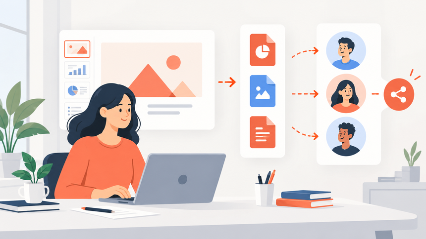 Editorial illustration for 3.4 Exporting and Sharing