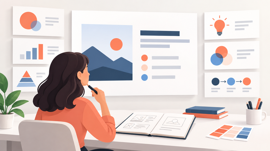 Editorial illustration for Key design principles
