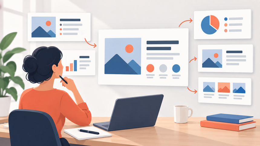 Editorial illustration for Flexible Slide Layouts