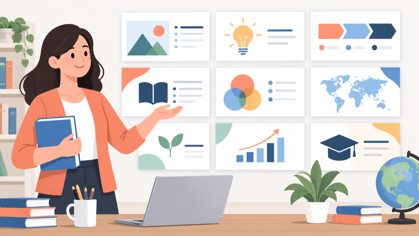 Editorial illustration for 15 Free Google Slides Templates for Teachers (2026 Edition)
