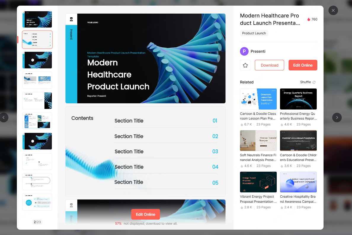 ai generate ppt templates