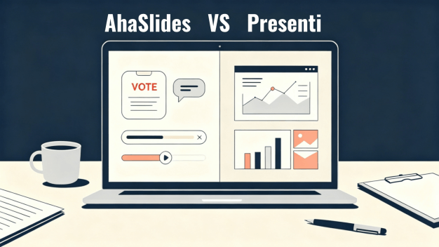 AhaSlides vs Presenti : Sondages interactifs ou Présentation IA complète ?