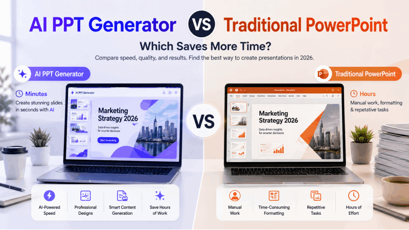 AI PPT Generator vs Traditional PowerPoint: Which Saves More Time?