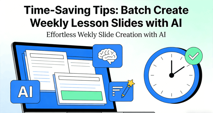 Time-Saving Tips: Batch Create Weekly Lesson Slides with AI