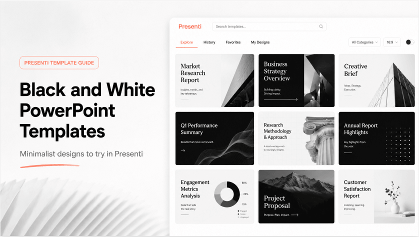 Black and White PowerPoint Templates: Minimalist Designs for 2026