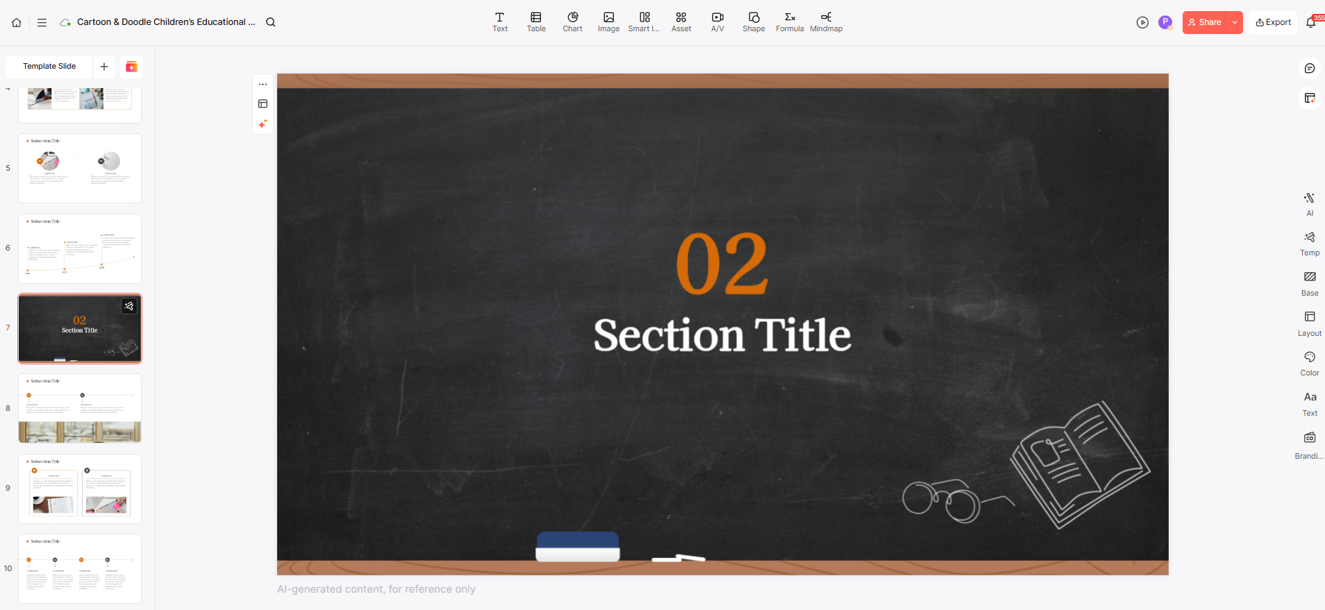 the structure of a ppt