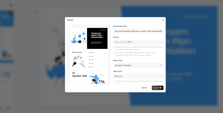 Multi-Channel Export