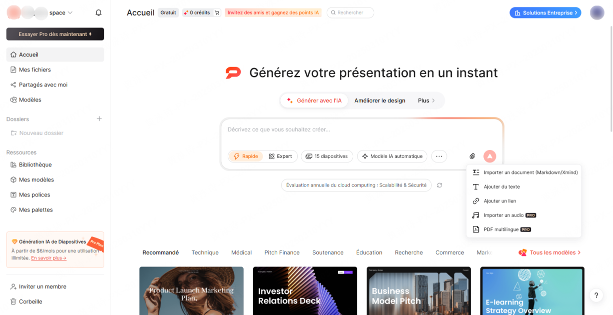 design présentation powerpoint