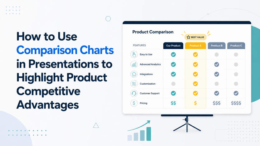 How to Use Comparison Charts in Presentations to Highlight Product Competitive Advantages