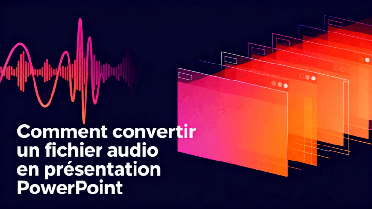 Comment convertir un fichier audio en présentation PowerPoint
