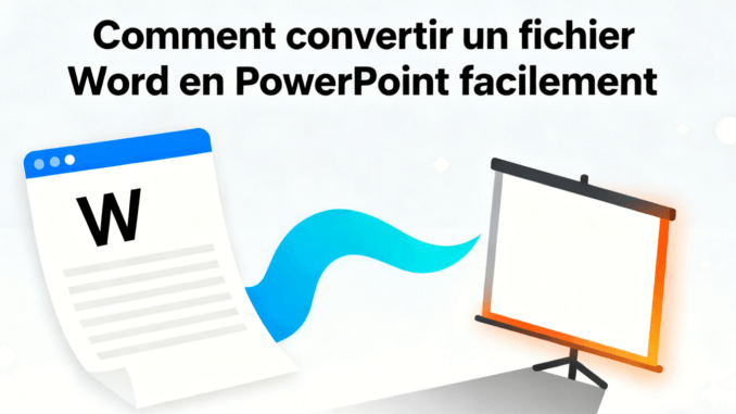 Comment convertir un fichier Word en présentation facilement