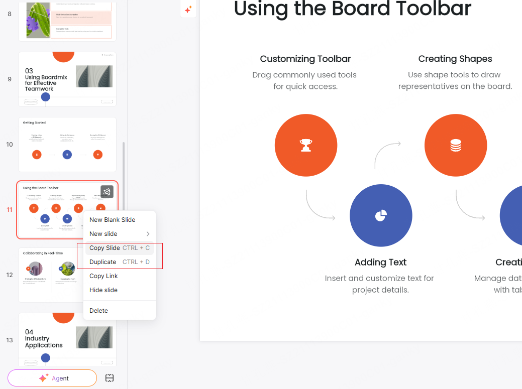 How to Copy Slides in Presenti AI  