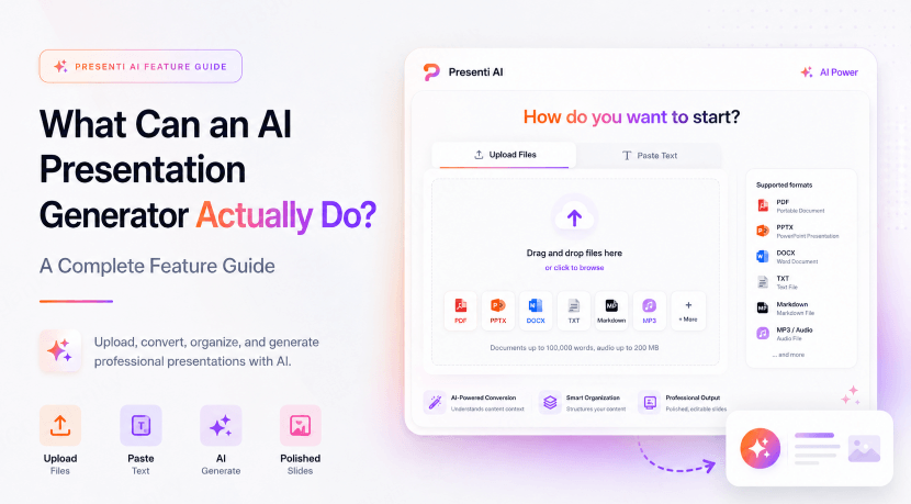 What Can an AI Presentation Generator Actually Do? A Complete Guide