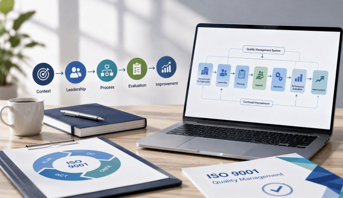 Comment créer une présentation de processus qualité ISO 9001 avec l'IA