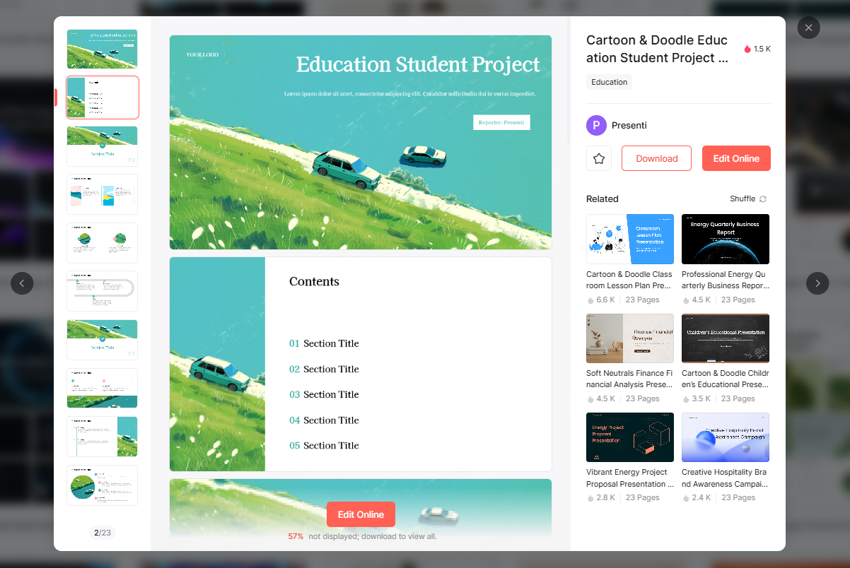 clean style templates