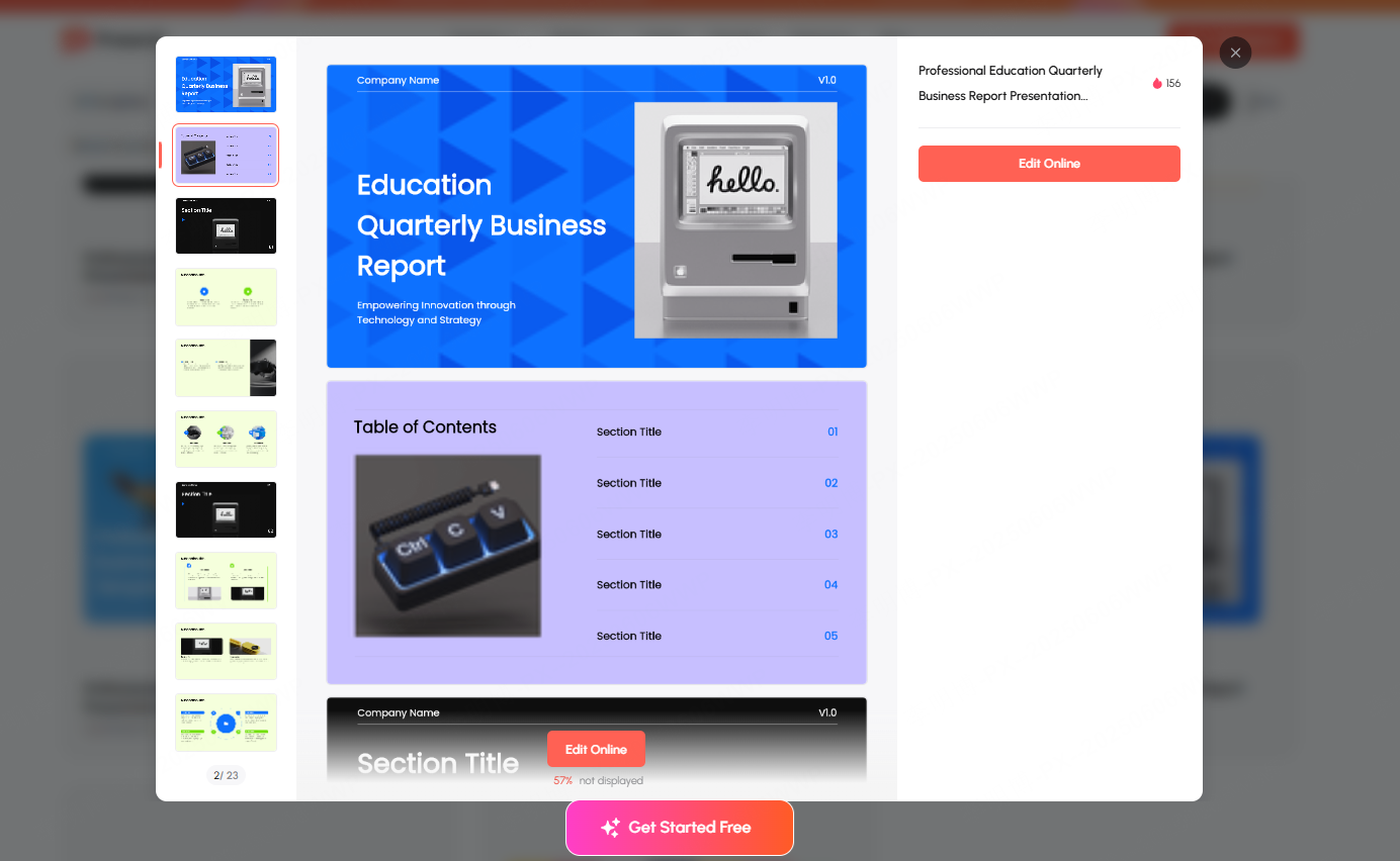 business ppt template