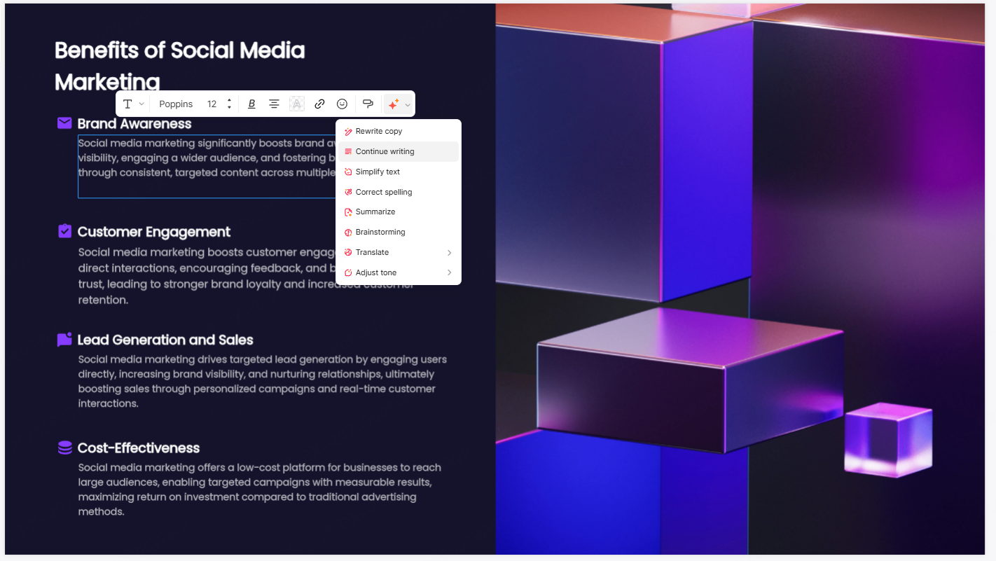 refine the text and add depth