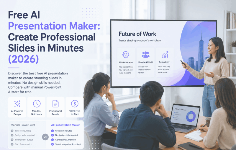 Free AI Presentation Maker: Create Professional Slides in Minutes (2026)