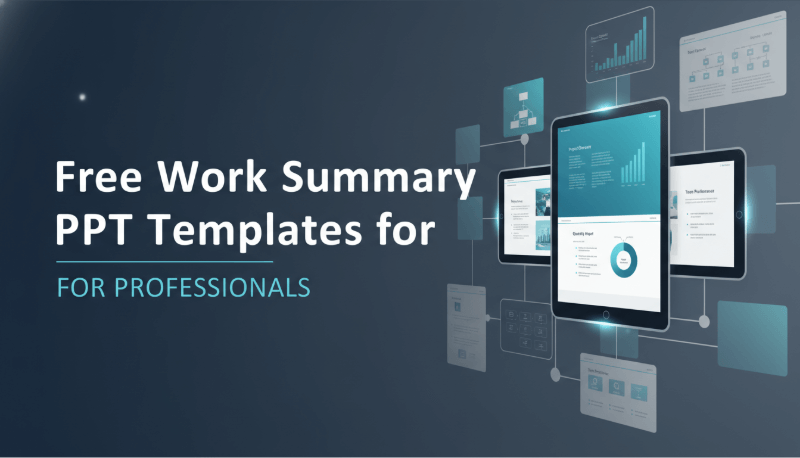Free Work Summary PowerPoint Templates for Professionals