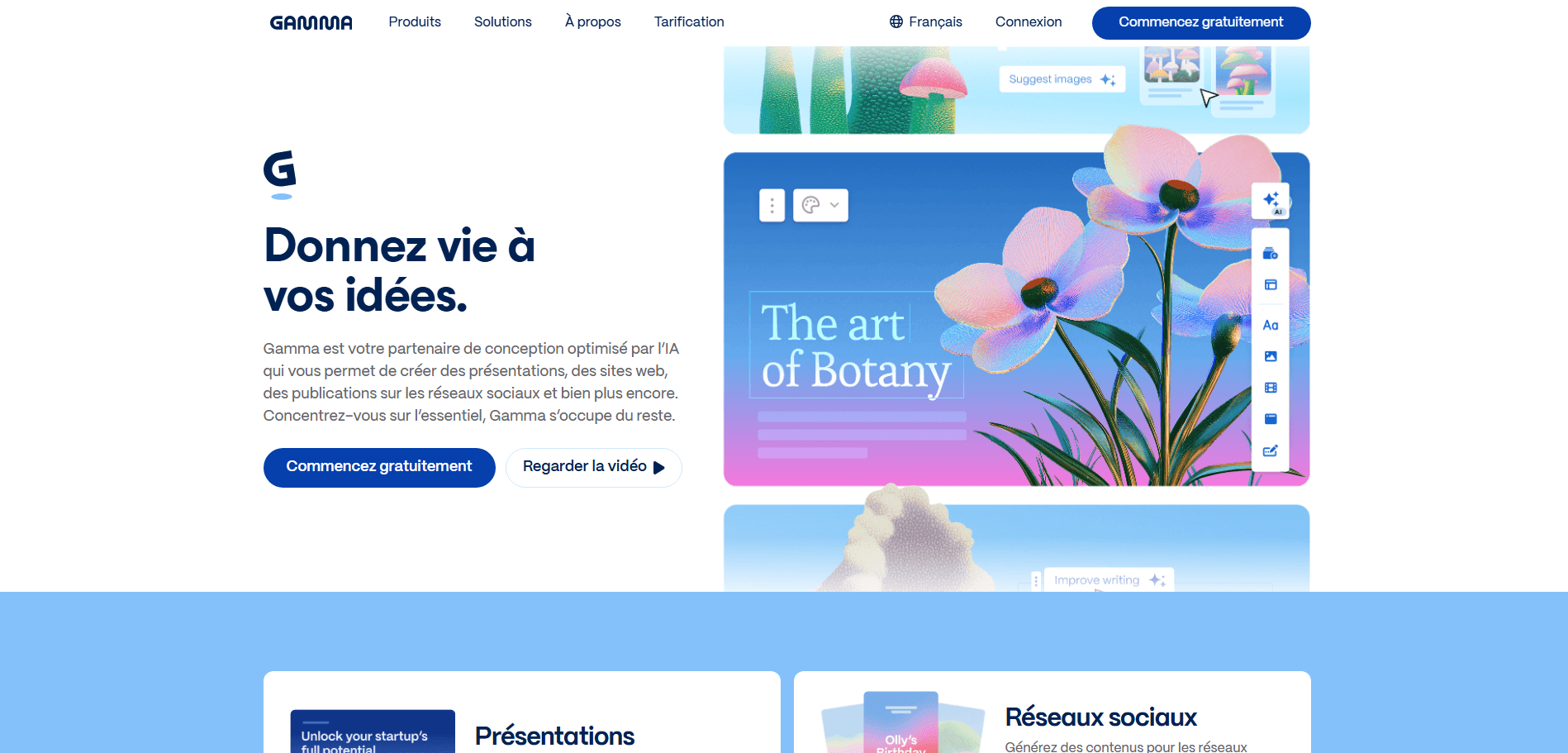 Gamma : La modularité des cartes web pour les partages asynchrones