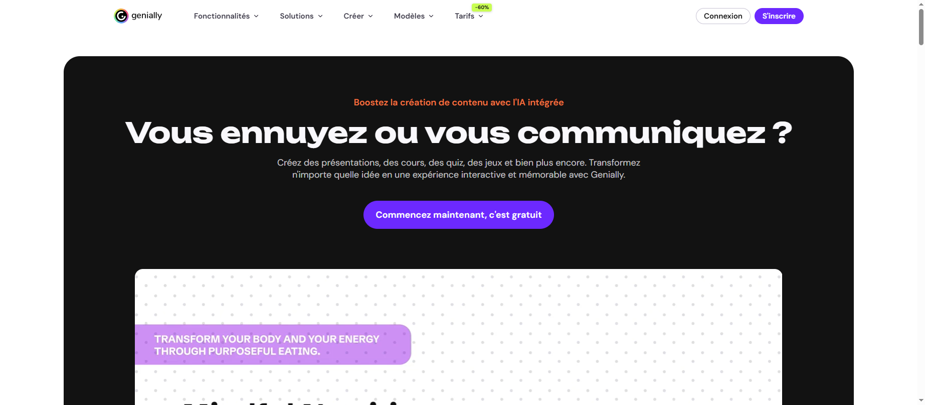 site pour faire des exposé