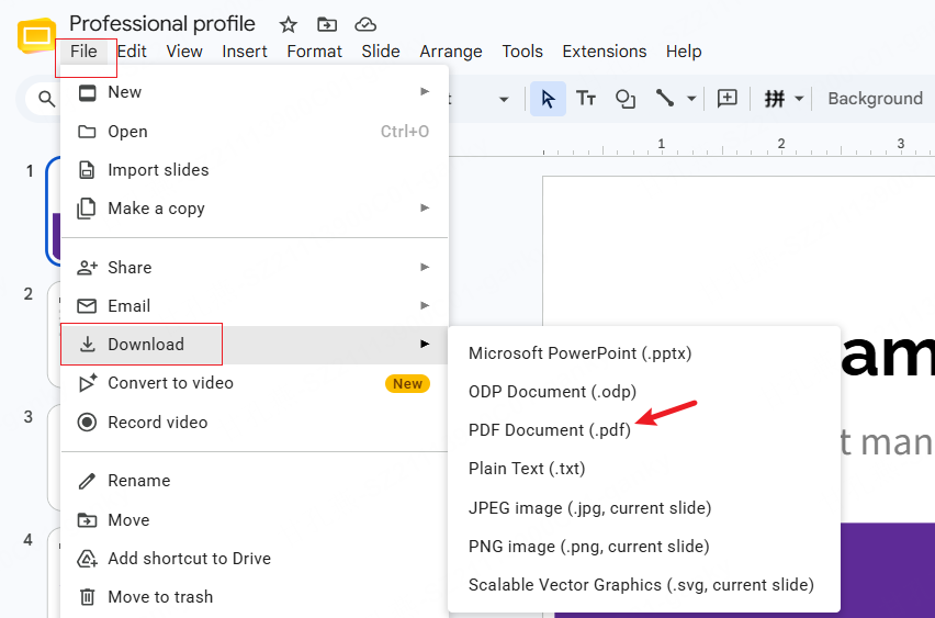 How to Download Google Slides with Speaker Notes as a PDF