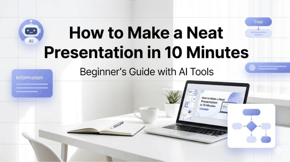 How to Make a Neat Presentation in 10 Minutes: Beginner’s Guide with AI Tools