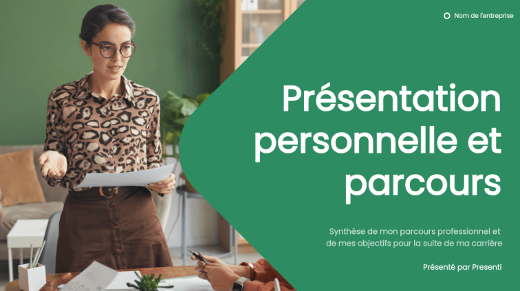 idée de présentation