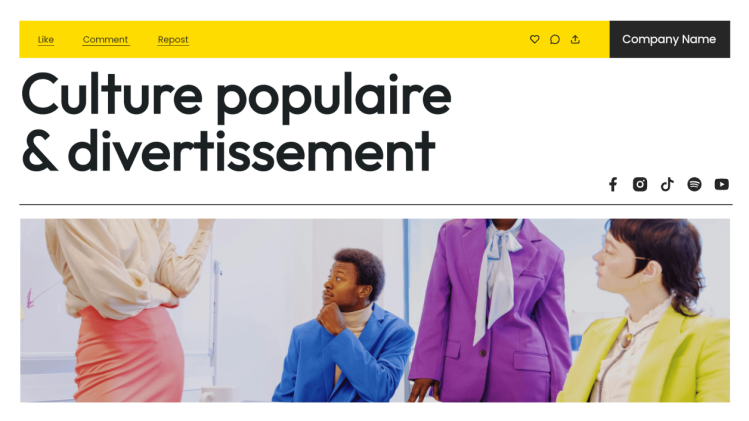 idée de présentation